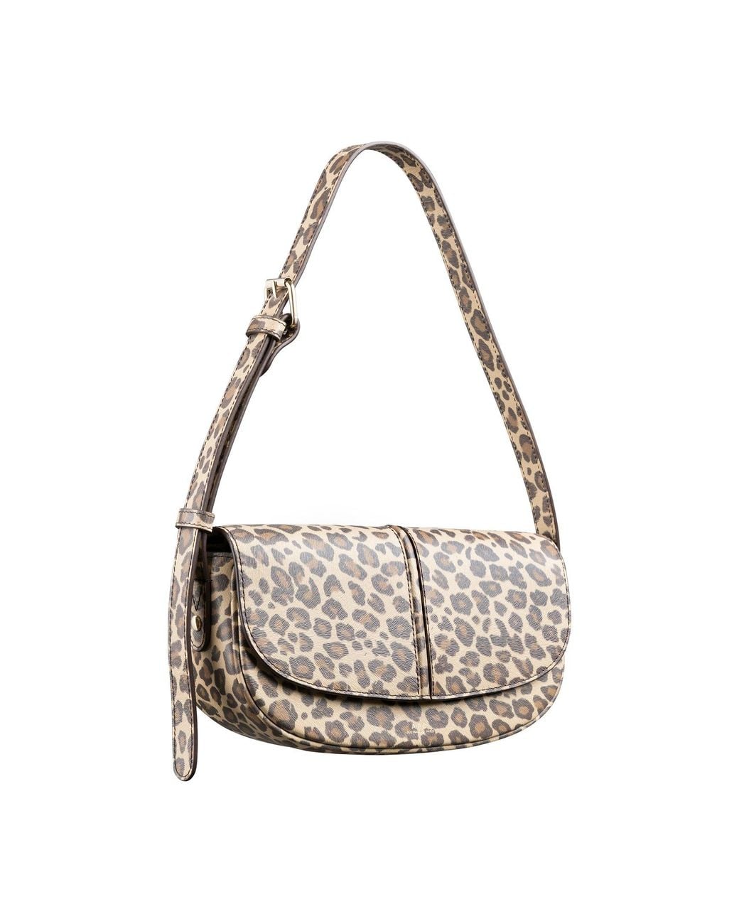 A.P.C. White A. P.c. Women's Betty Shoulder Bag One Size In Leopard Print