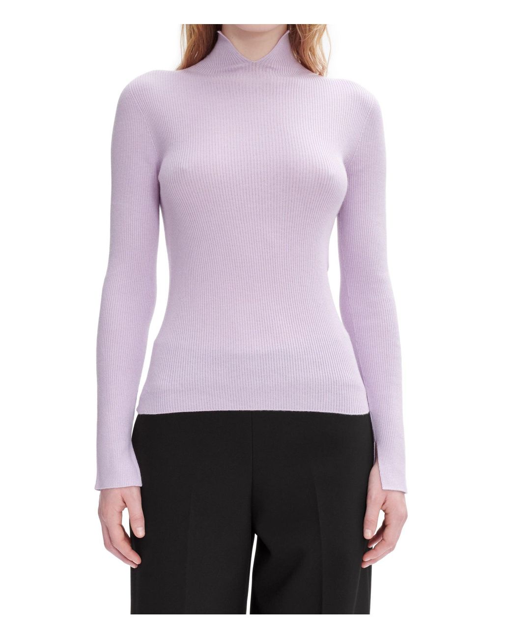 A.P.C. Purple A. P.c. Women's Nicole Sweater Size: Medium In Parma Violet