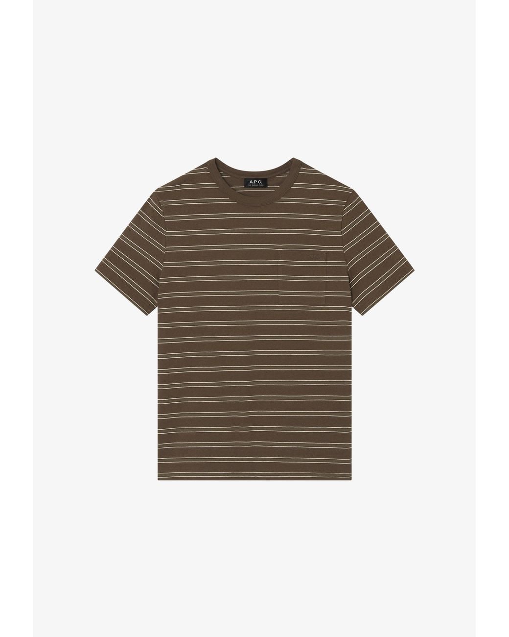 A.P.C. Multicolor A. P.c. Striped T-shirt S Brown for men