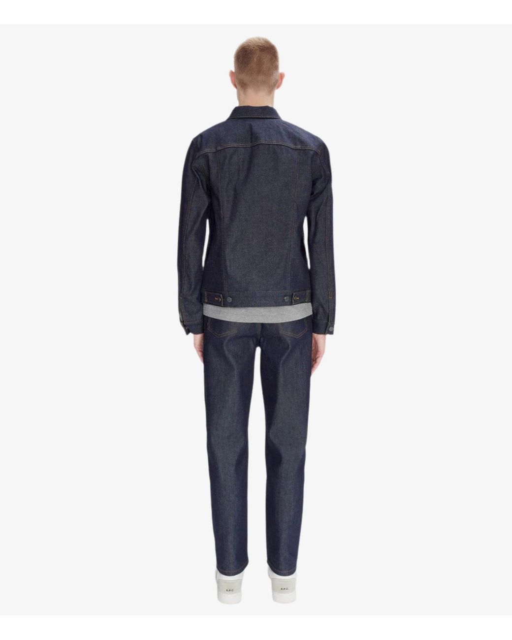 A.P.C. Blue A. P.c. Men's Jean Work Jacket Size: Extra Small In Raw Indigo for men