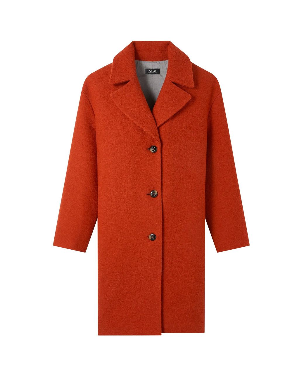 A.P.C. Ninh Coat in Red | Lyst