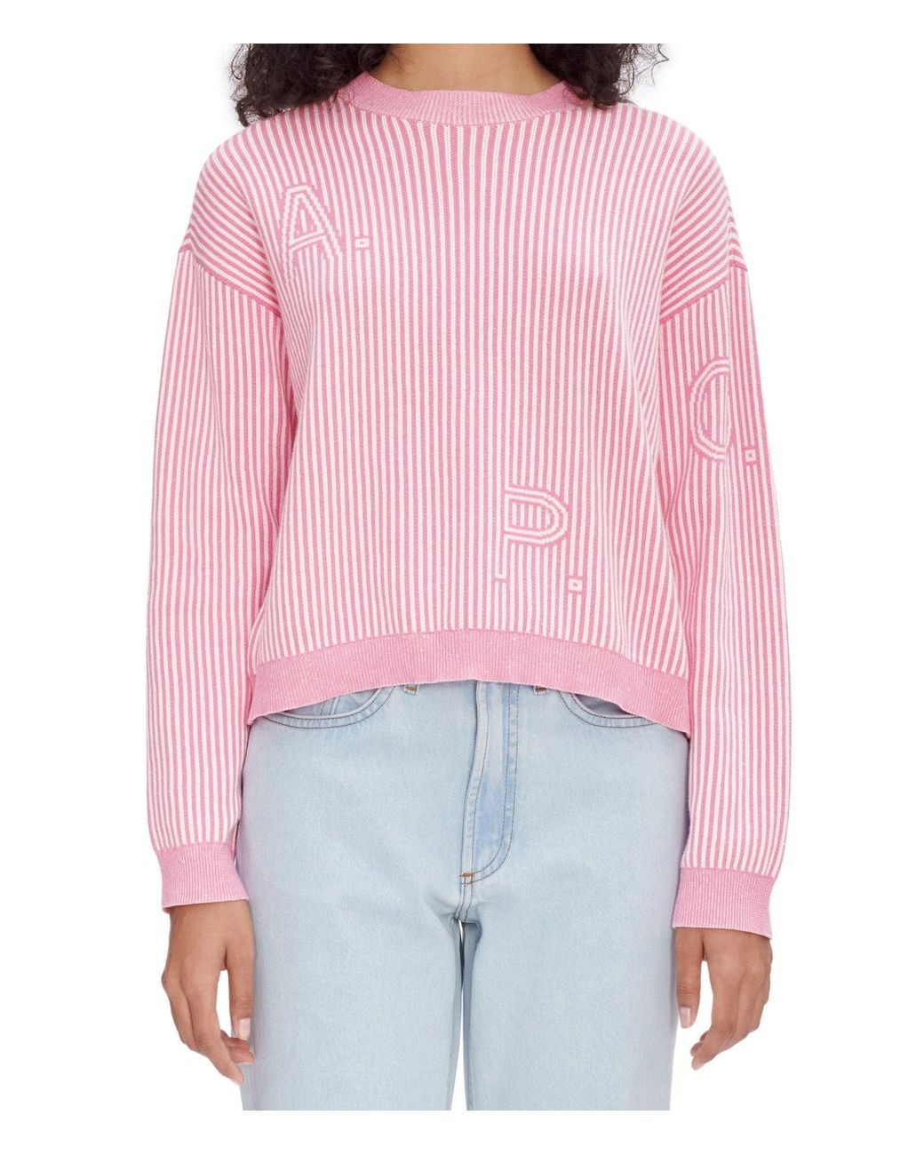 A.P.C. A. P.c. Women's Daisy Sweater Size: Extra Large In Pink