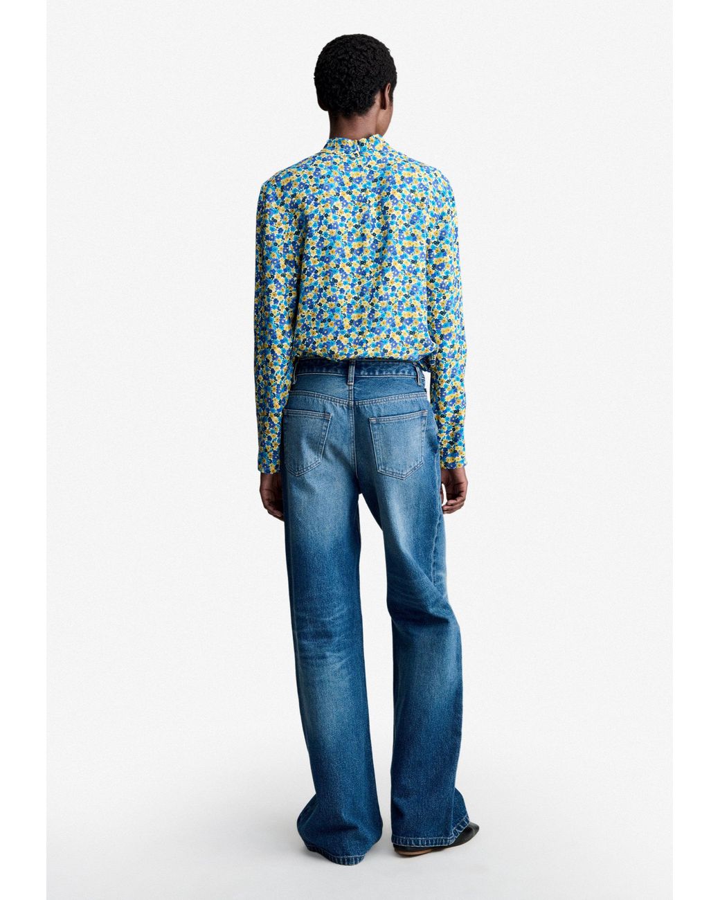 A.P.C. Blue A. P.C. Jeanne Blouse