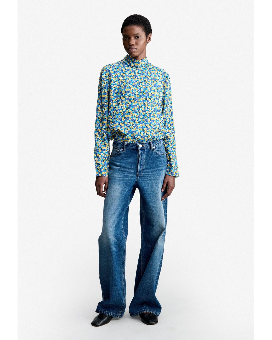 A.P.C. Blue A. P.C. Jeanne Blouse