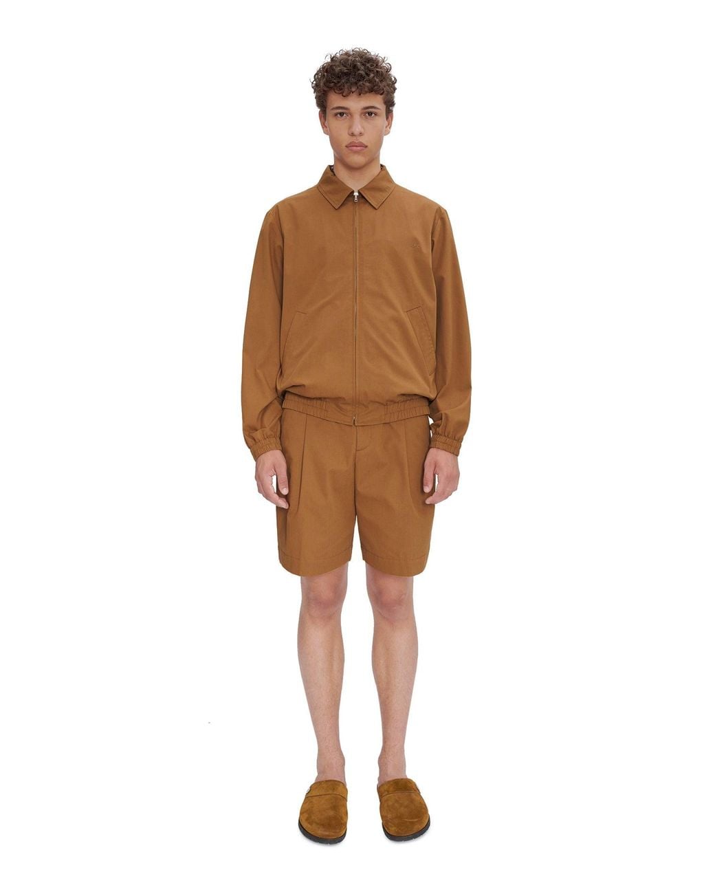 A.P.C. Brown A. P.c. Men's Gilbert Jacket Size: Medium In Camel for men