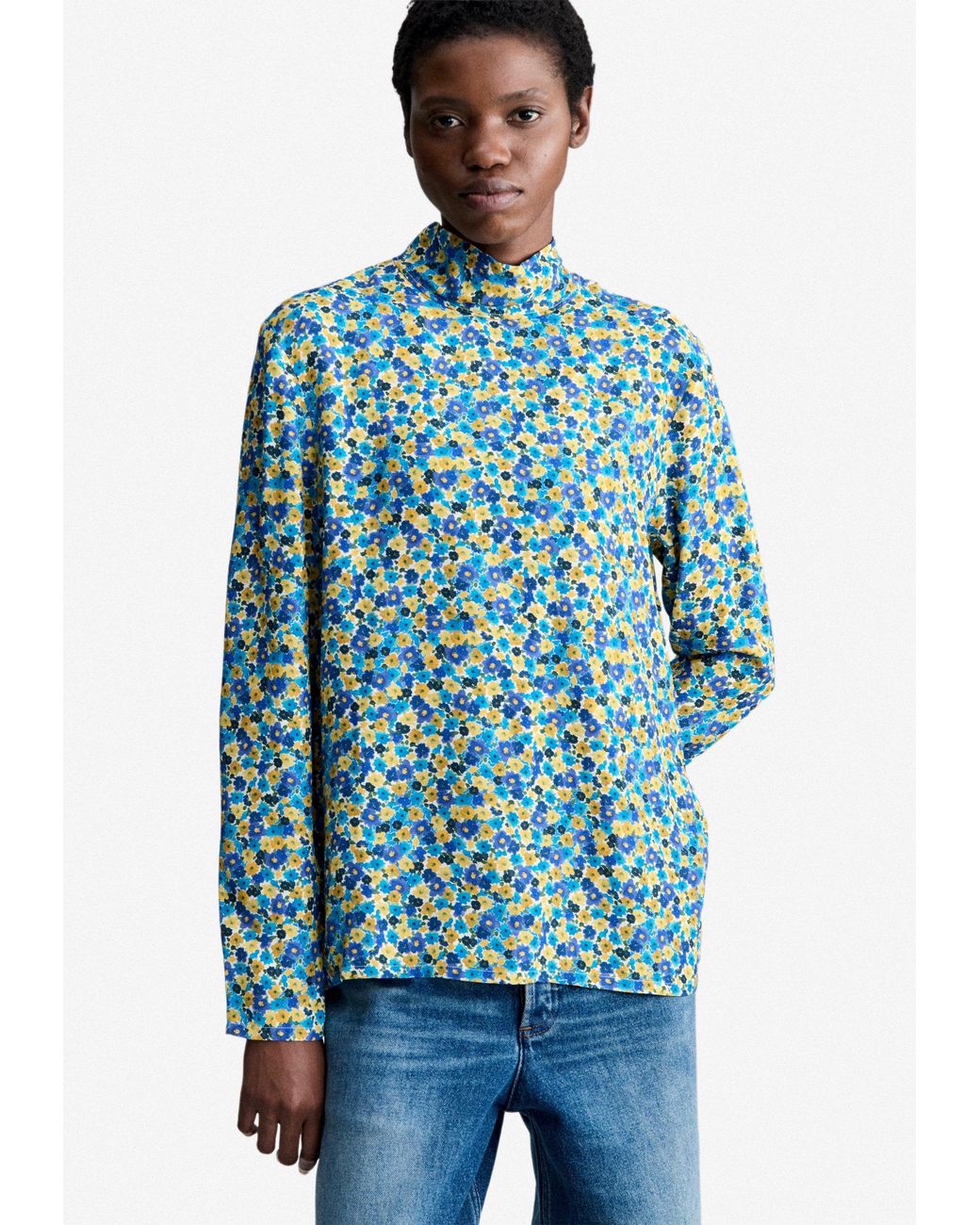 A.P.C. Blue A. P.C. Jeanne Blouse