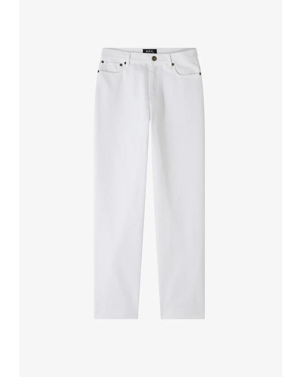 A.P.C. A. P.c. Women's New Sailor Long Jeans Size: 24 In White
