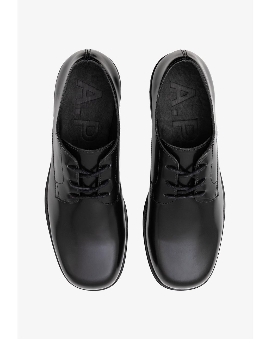 A.P.C. Black A. P.C. Benjamin Derbies for men