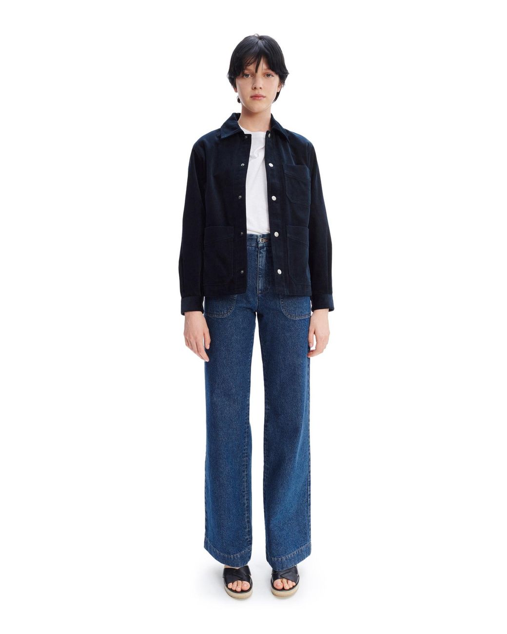 A.P.C. Blue A. P.c. Women's Julia Jacket Size: 36 In Navy