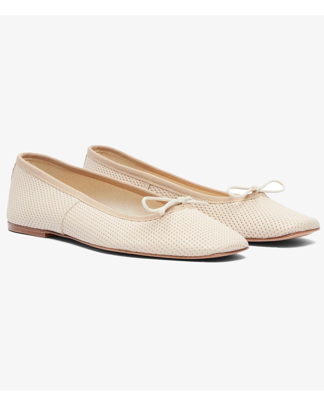 A.P.C. Natural A. P.c. Women's Leah Ballet Flats Size: Eu38-w8 In Beige