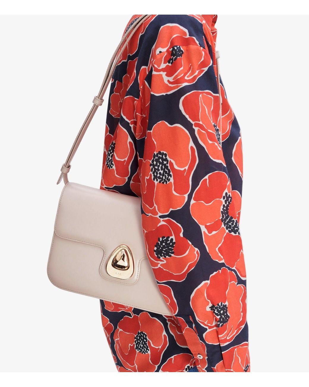 A.P.C. White A. P.c. Women's Astra Bag One Size In Moon Grey