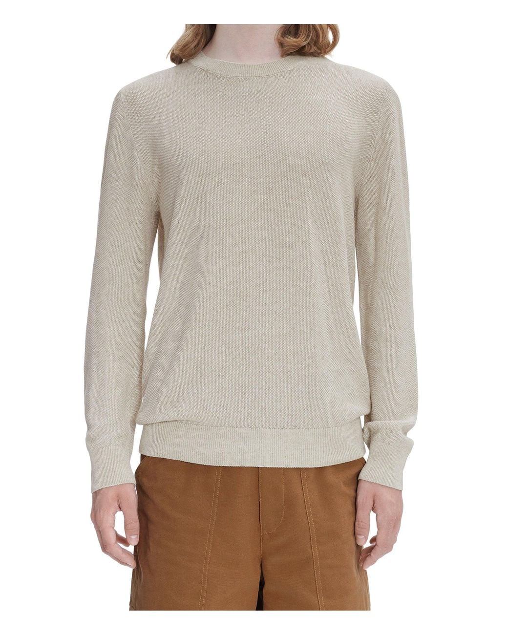 A.P.C. Gray A. P.c. Men's Christian Sweater Size: Large In Beige for men