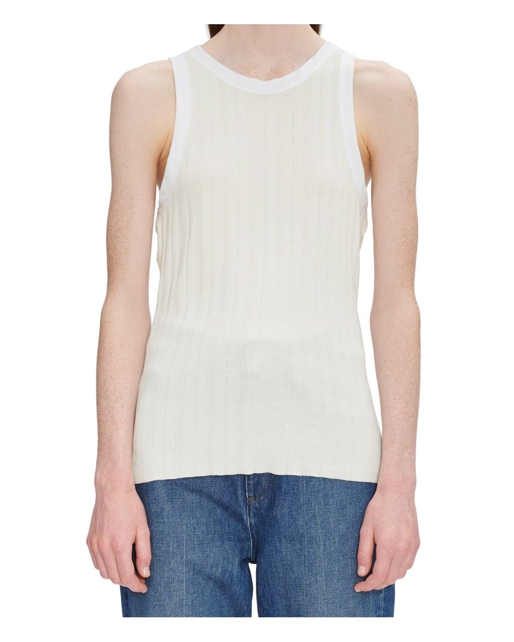 A.P.C. A. P.c. Women's Lemaitre Top Size: Large In White