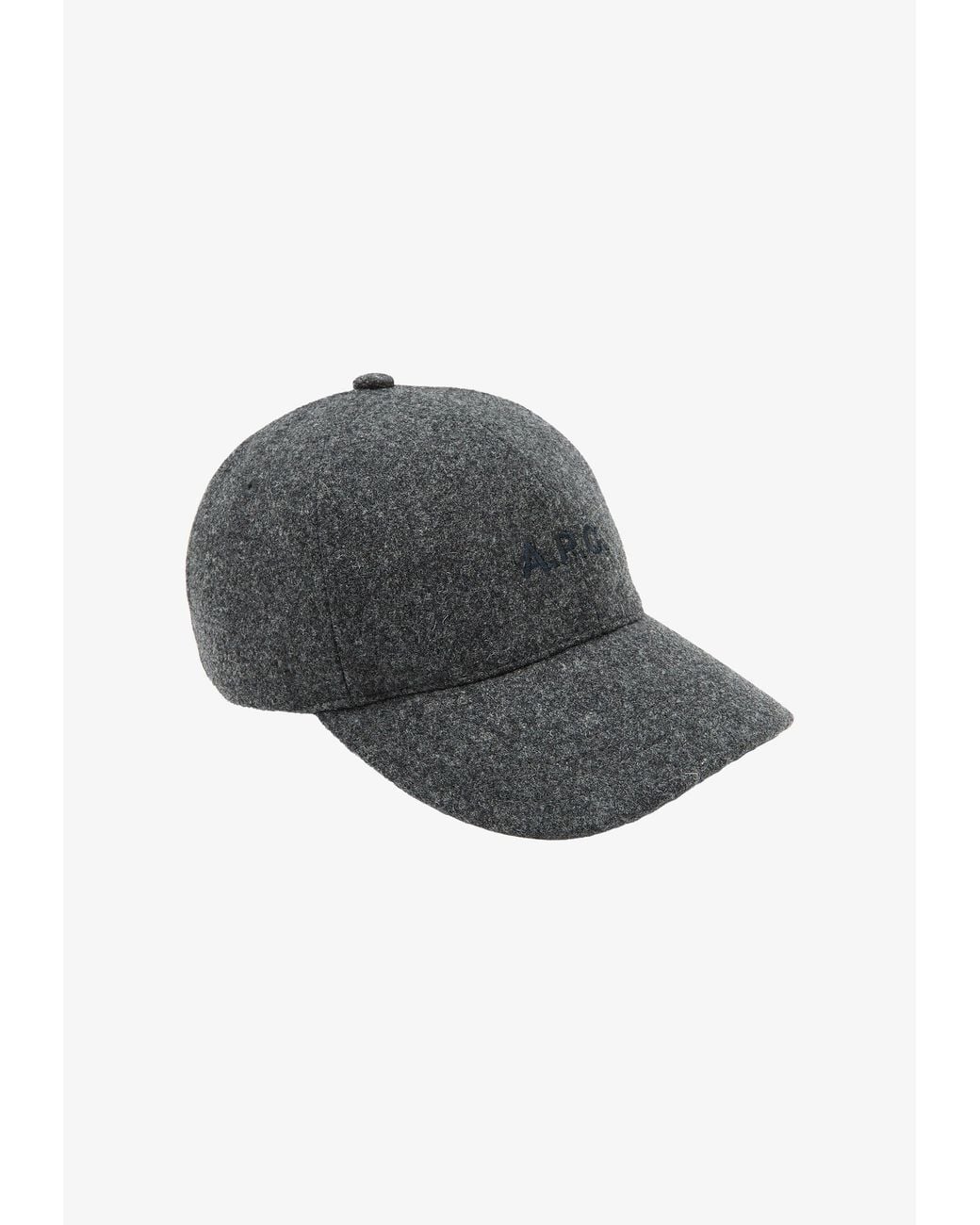 A.P.C. Gray A. P.c. Men's Charlie Baseball Cap Size: 54 In Anthracite for men