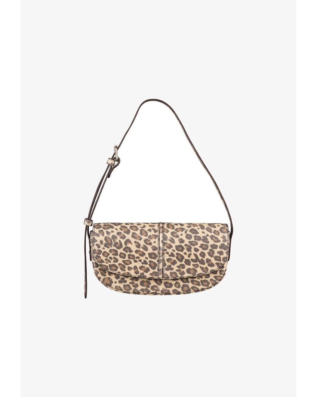 A.P.C. White A. P.c. Women's Betty Shoulder Bag One Size In Leopard Print