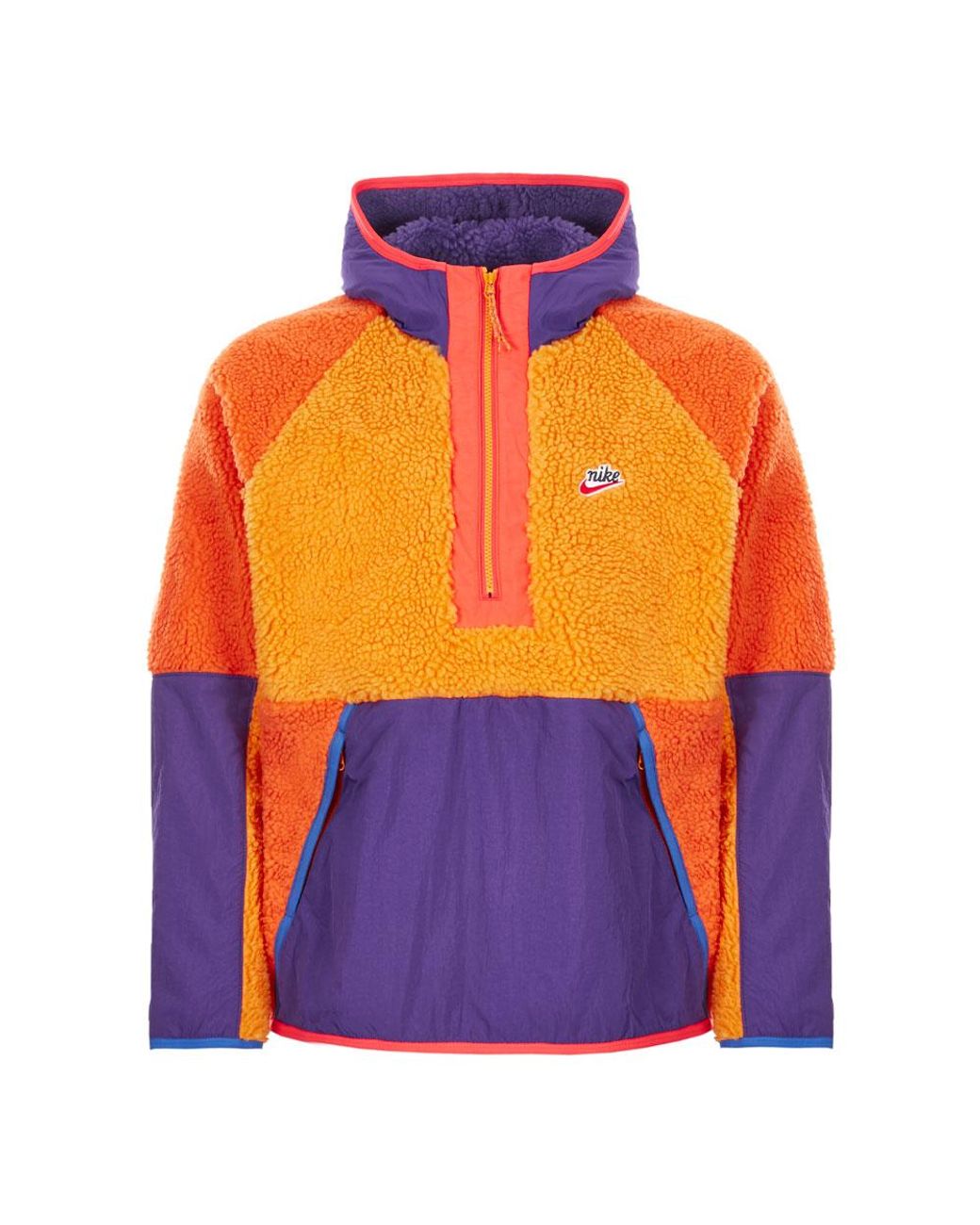 Nike Hoodie Sherpa Fleece – Orange for Men | Lyst UK
