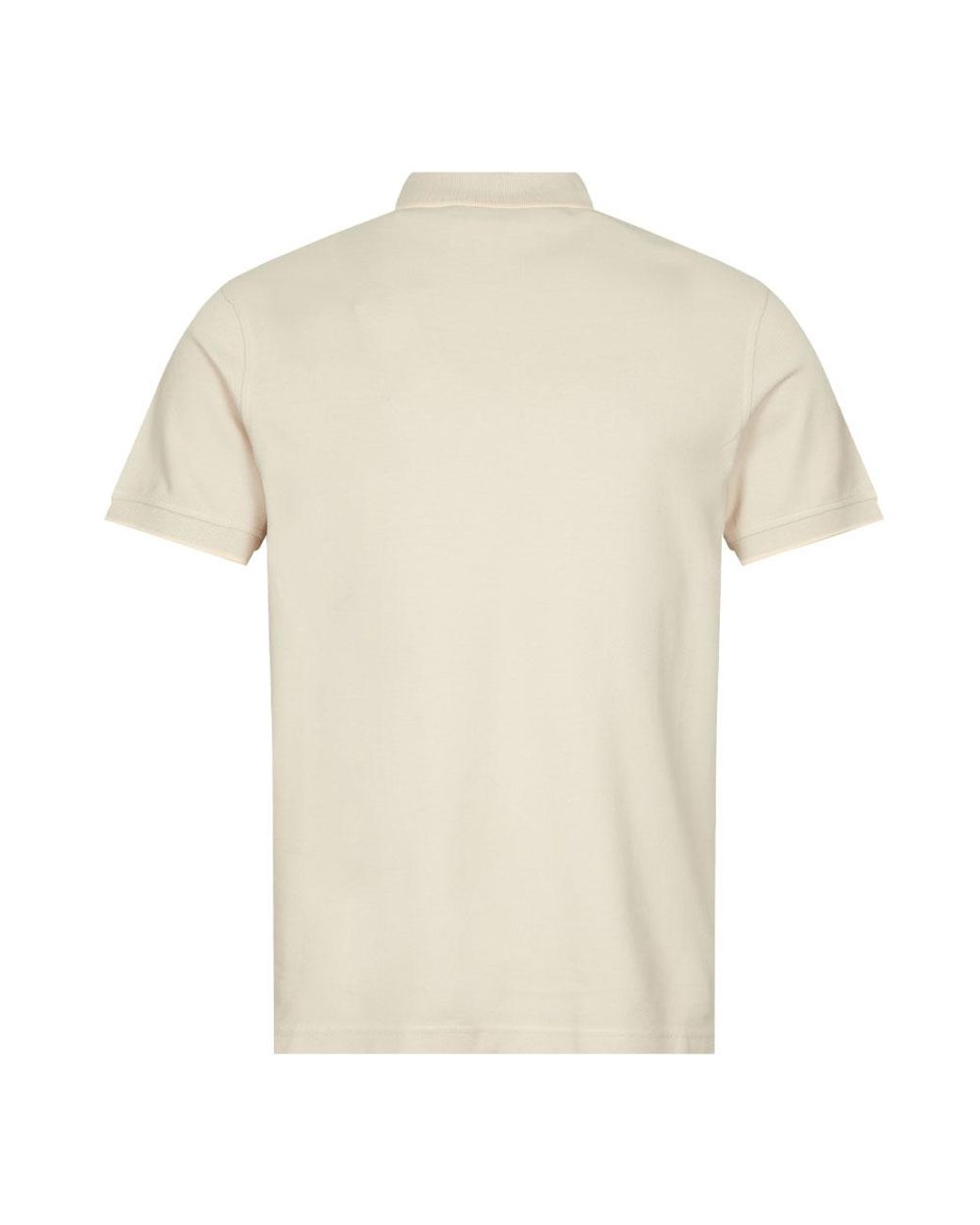 Belstaff Tipped Polo Shirt in Natural for Men | Lyst