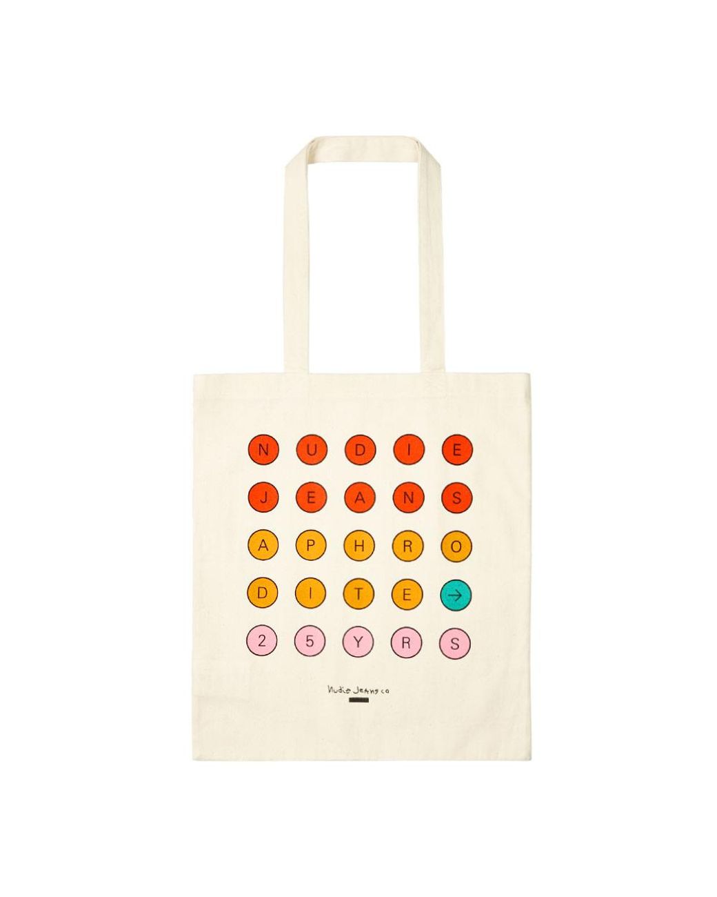 Nudie Jeans Denim Tote Bag 25 Dots in Cream (Orange) for Men | Lyst