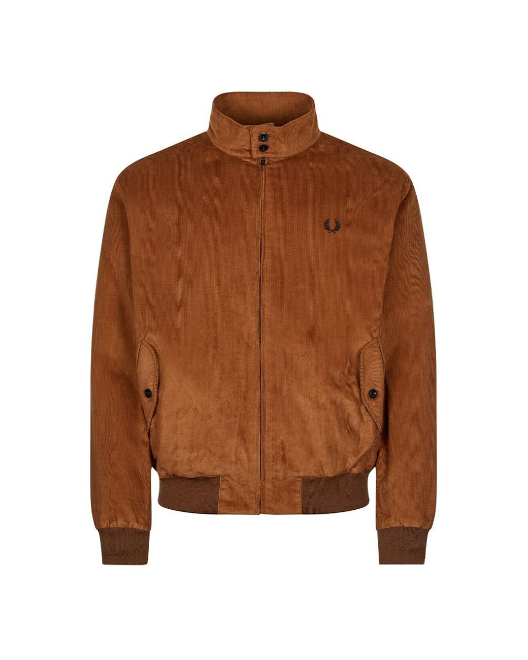 Fred Perry Corduroy Harrington Jacket in Brown for Men | Lyst UK