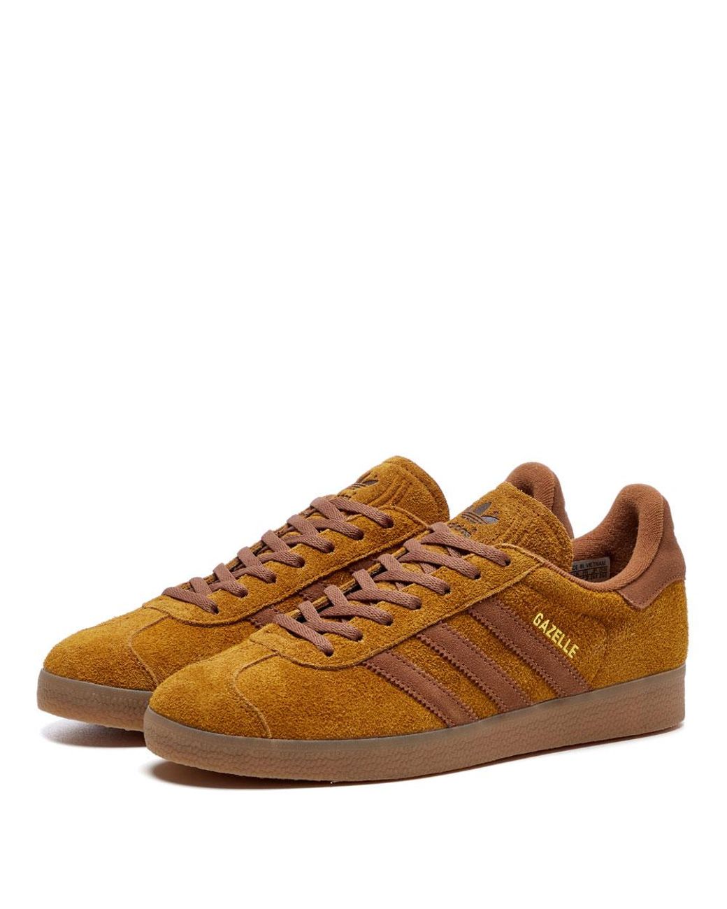 adidas Bronze Gazelle Trainers in Brown for Men | Lyst