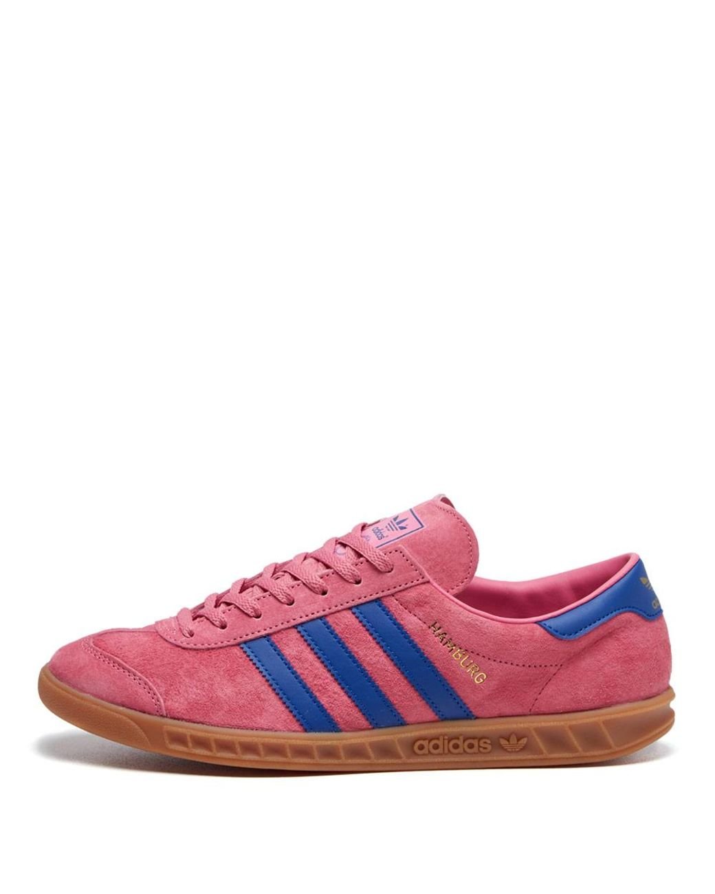 adidas Hamburg Trainers - / Blue in Pink for Men | Lyst