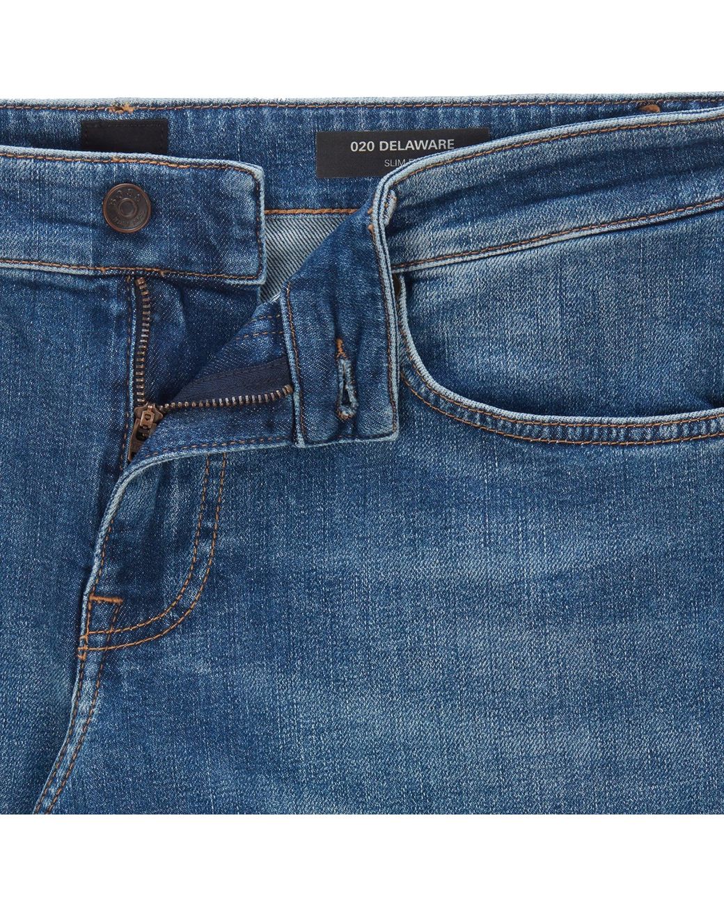BOSS by HUGO BOSS Denim Delaware Slim Fit Jeans in Blue for Men | Lyst UK