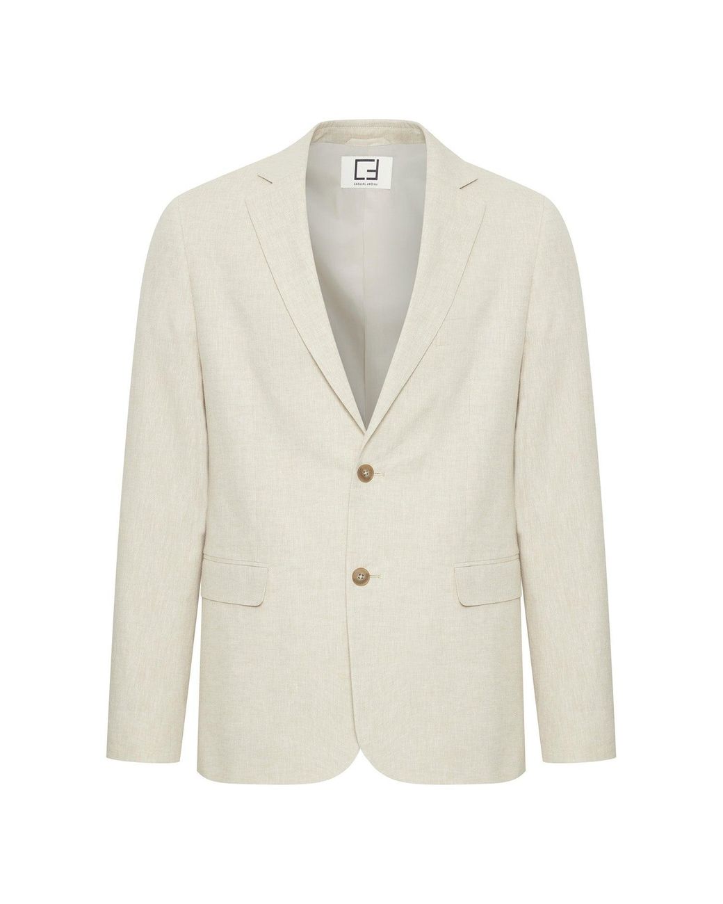 Casual Friday White Bille Linen Mix Blazer for men