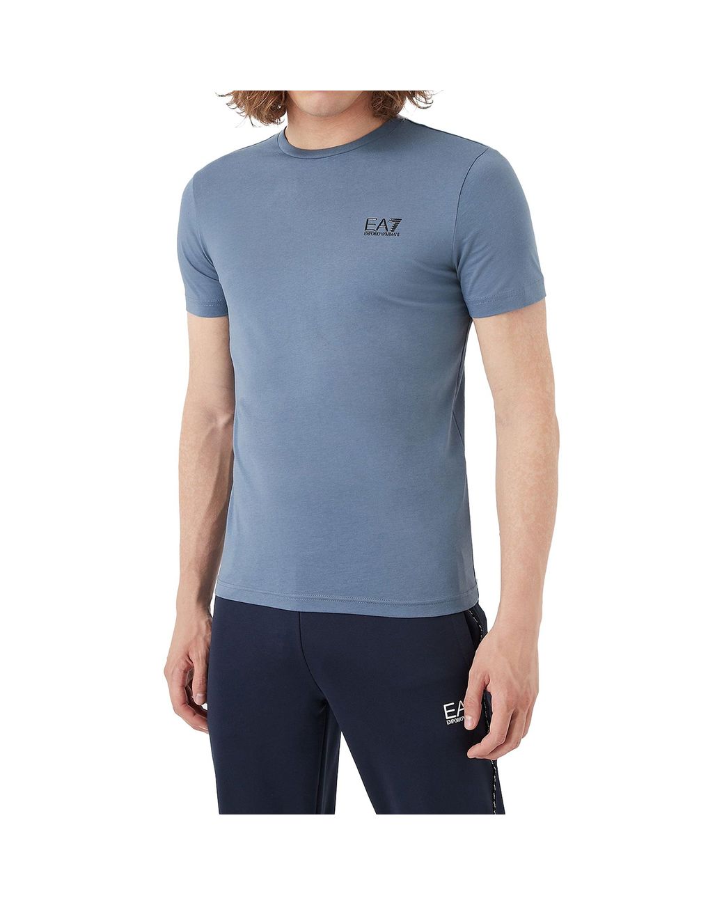 Emporio Armani Armani Ea7 Core Id T-shirt in Blue for Men | Lyst