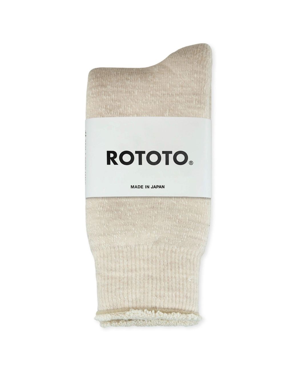 RoToTo Natural Double Face Merino Wool Crew Socks for men