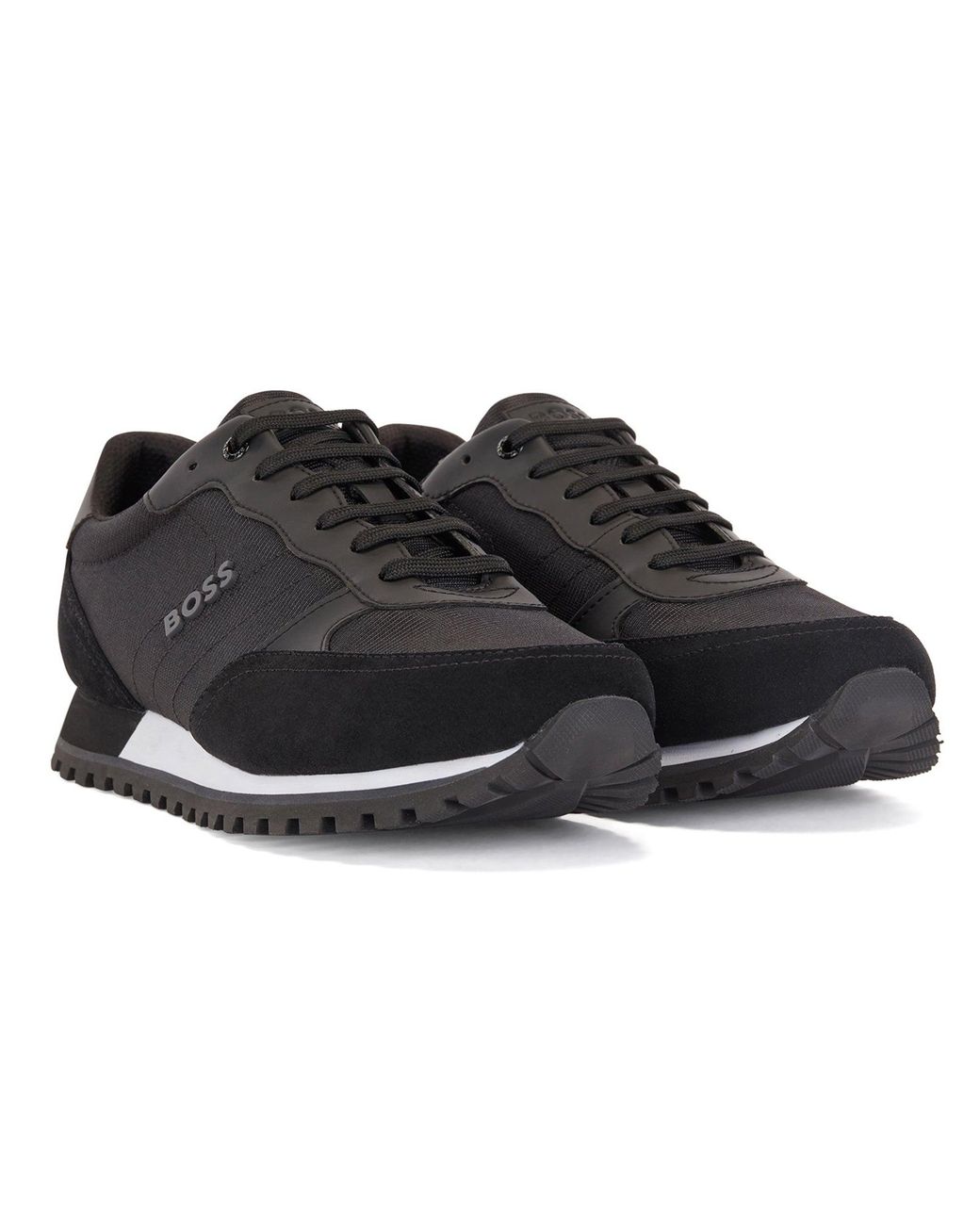 BOSS by HUGO BOSS Parkour-l Runner Nymx Trainers in Black for Men | Lyst