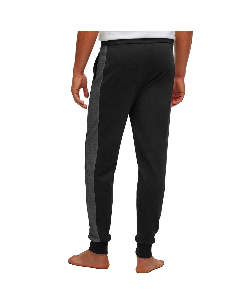 Boss Black Cotton Blend Jogger for men