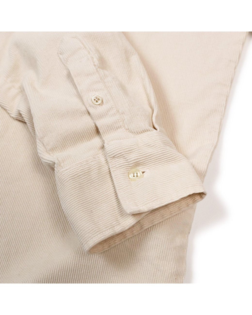 Lois White Thomas R Needle Cord Shirt for men