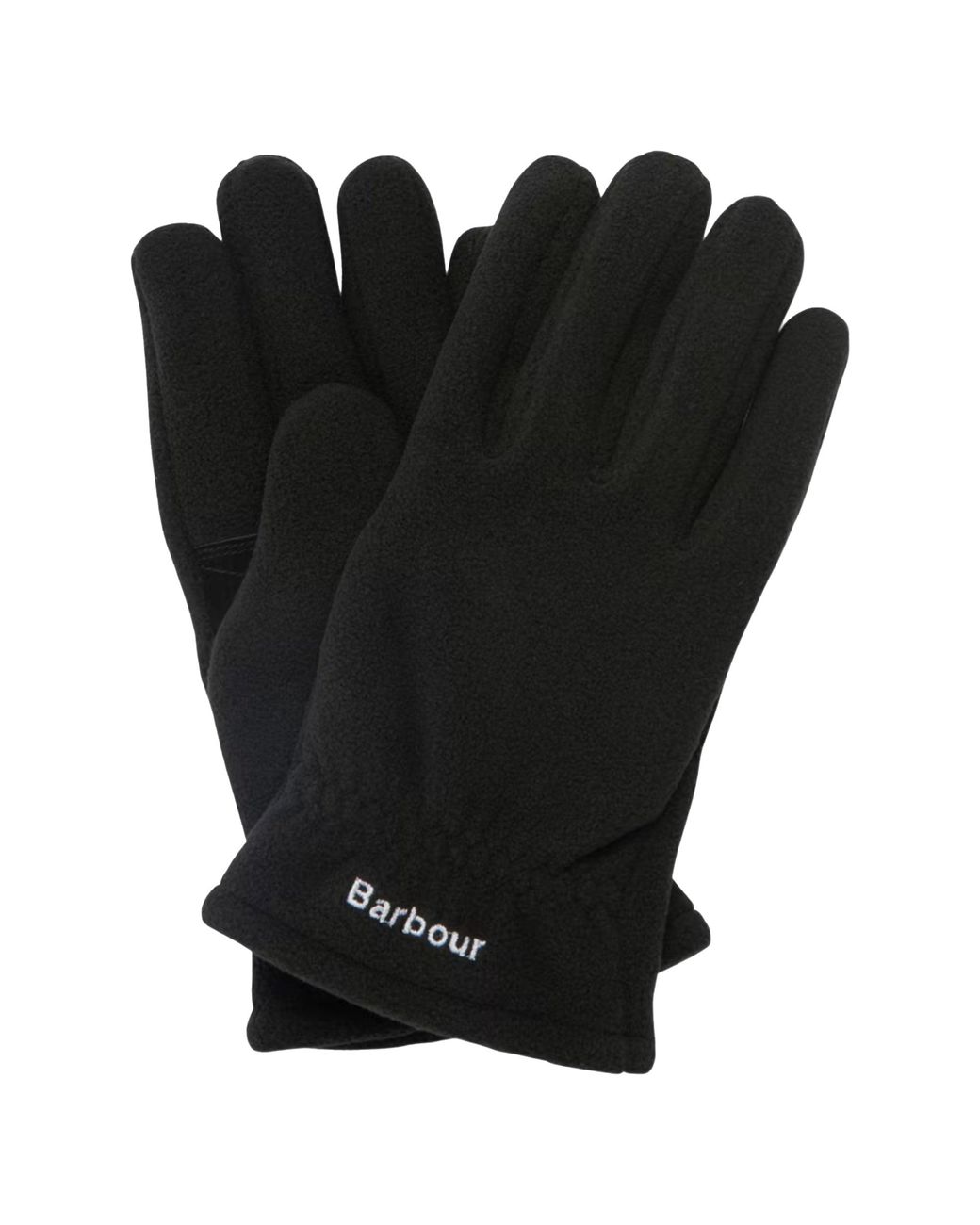 Barbour Black Coalford Fleece Gloves Medium for men