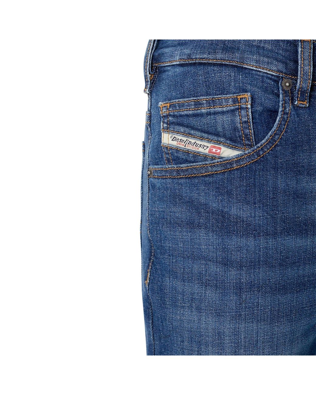 DIESEL Blue D-yennox 0ihar Tapered Fit Jeans Mid 32/30 for men