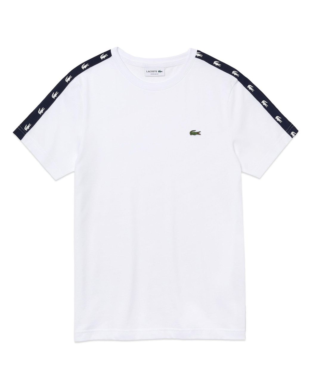 Lacoste Cotton Crocodile Tape T-shirt Th5172 for Men - Lyst