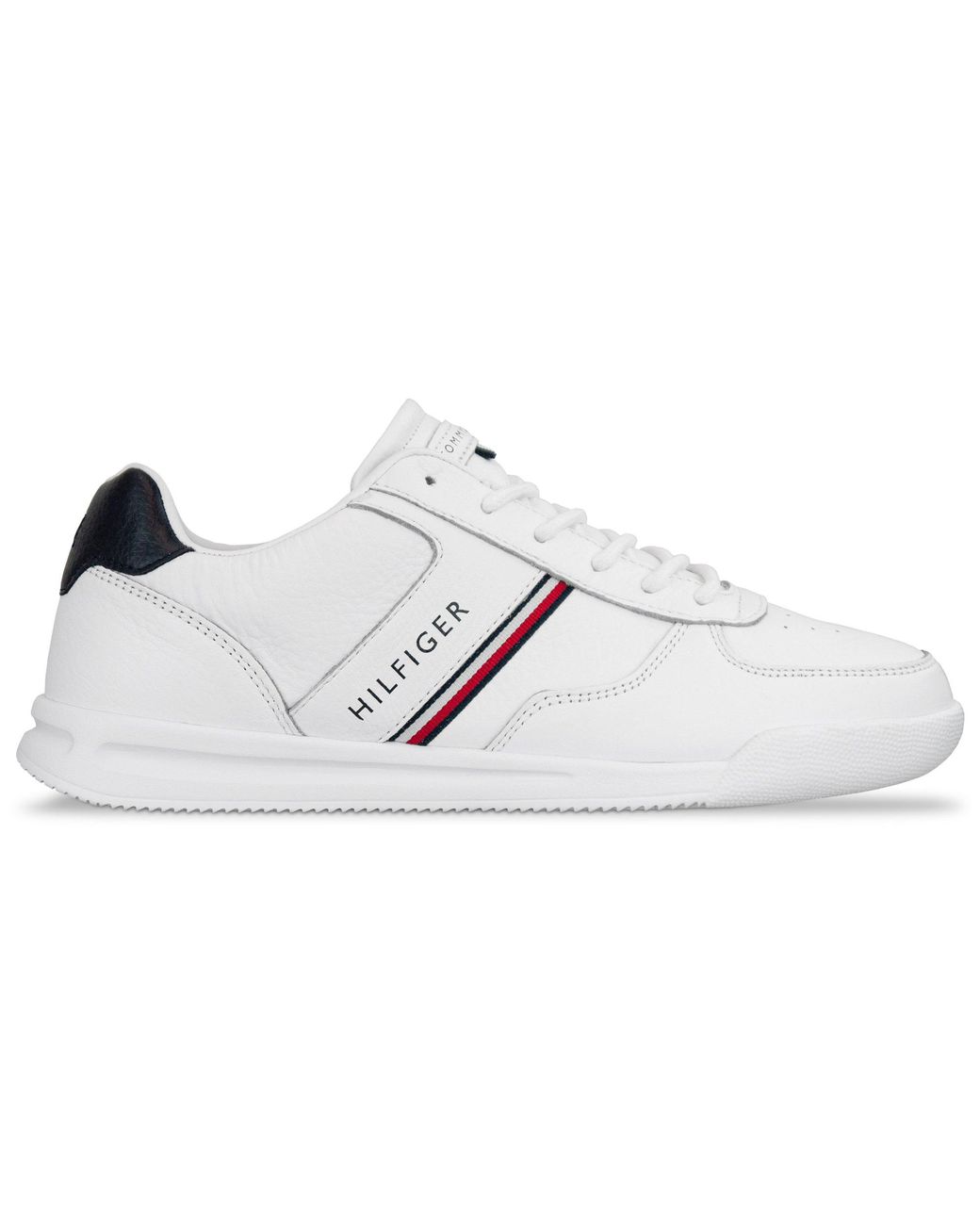 Tommy Hilfiger Lightweight Leather Mix Trainer for Men - Lyst
