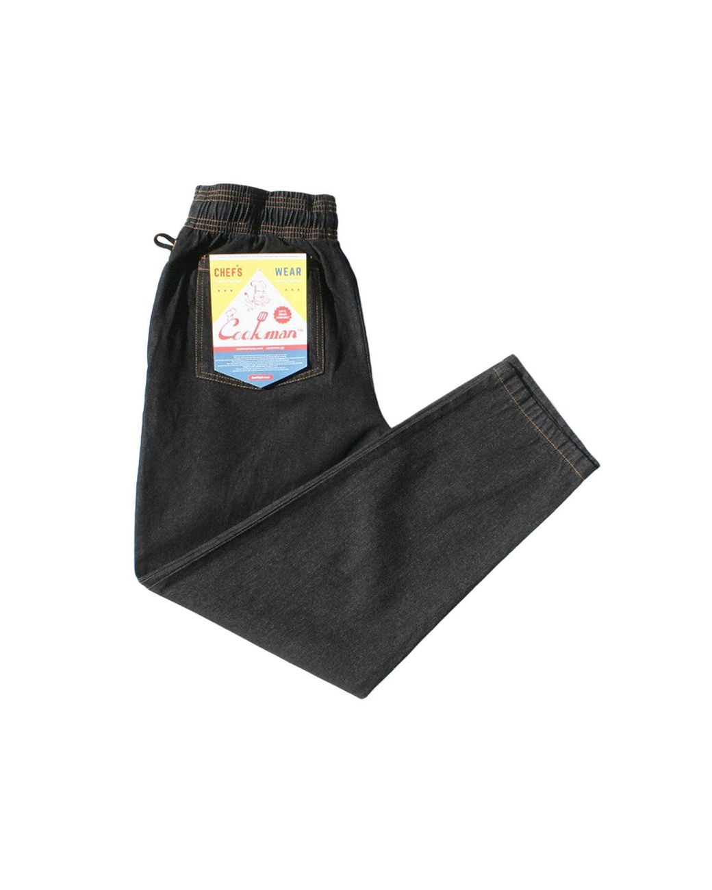 Cookman Black Denim Chef Pants for men