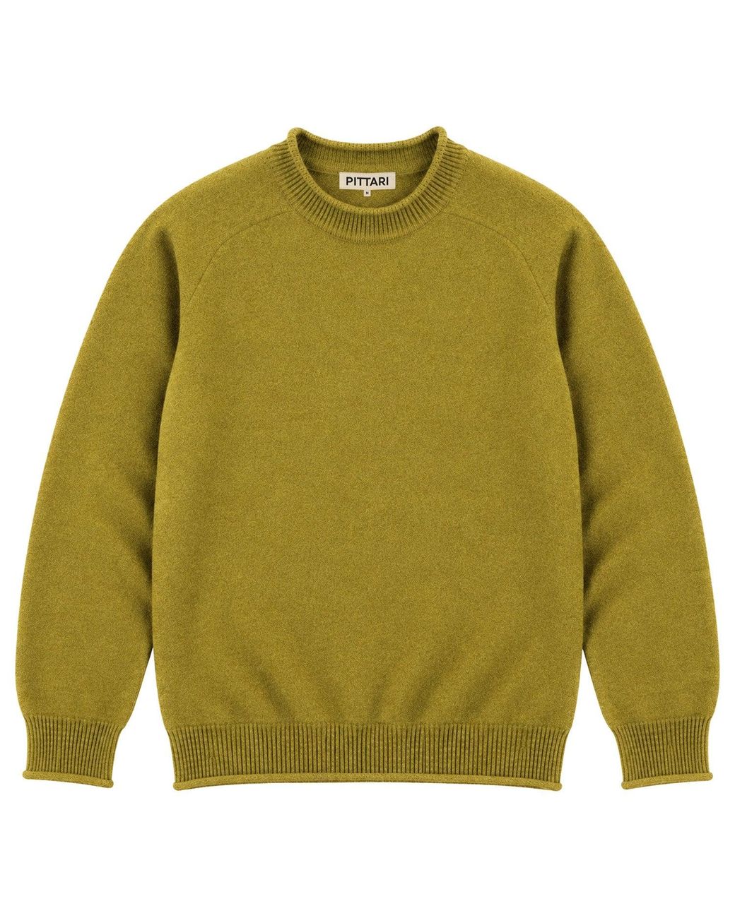 Pittari Green Usk Lambswool Sweater for men