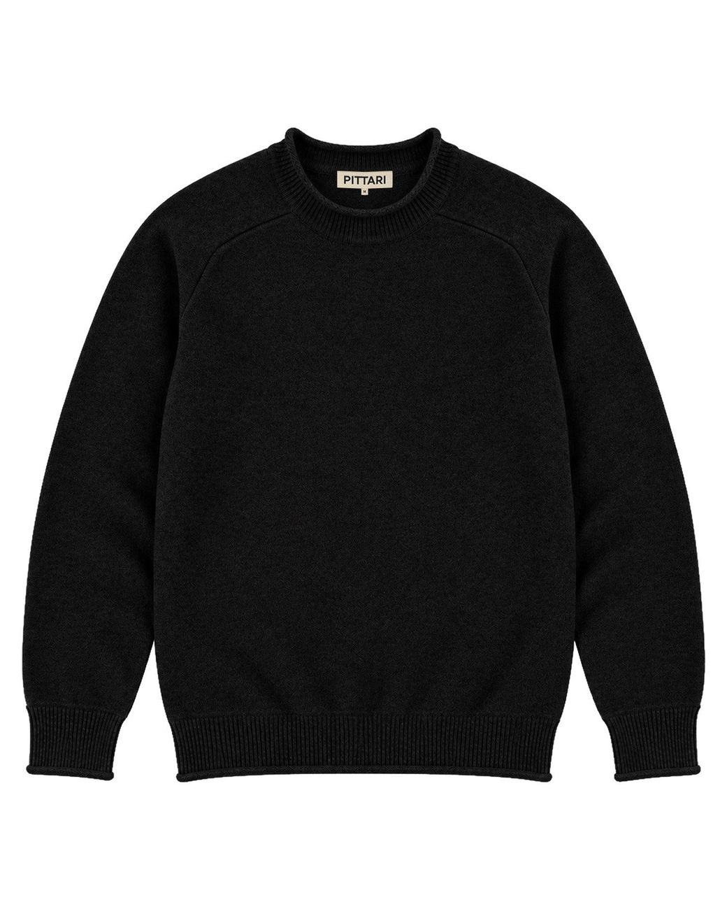 Pittari Black Usk Lambswool Sweater for men