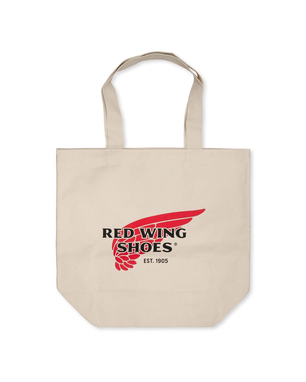Red Wing White Canvas Tote Bag for men