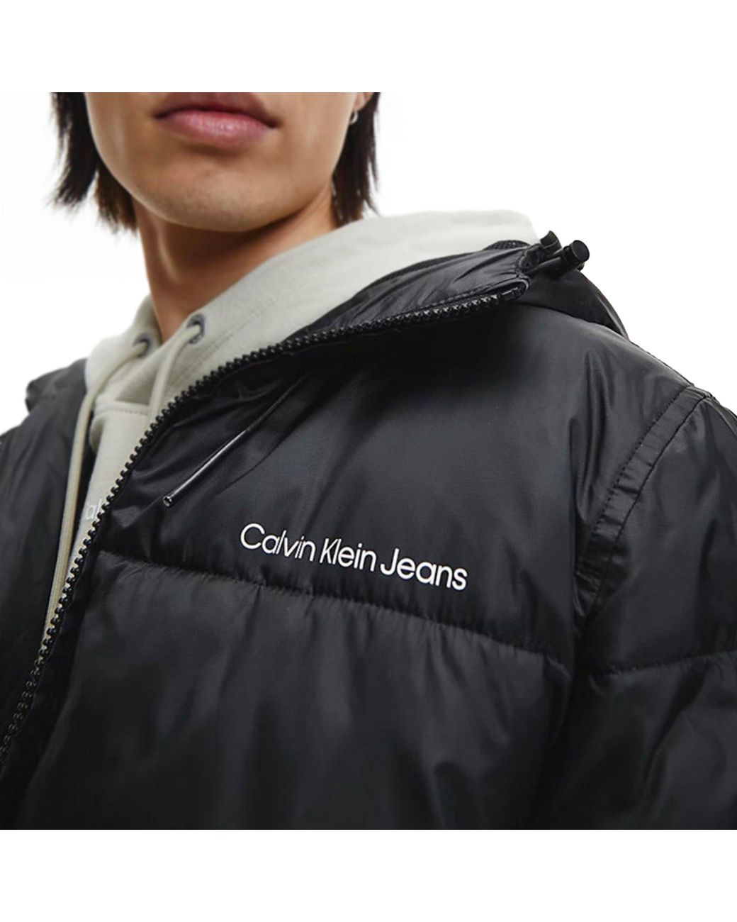Calvin Klein Recycled Polyester Padded Jacket in Black for Men | Lyst