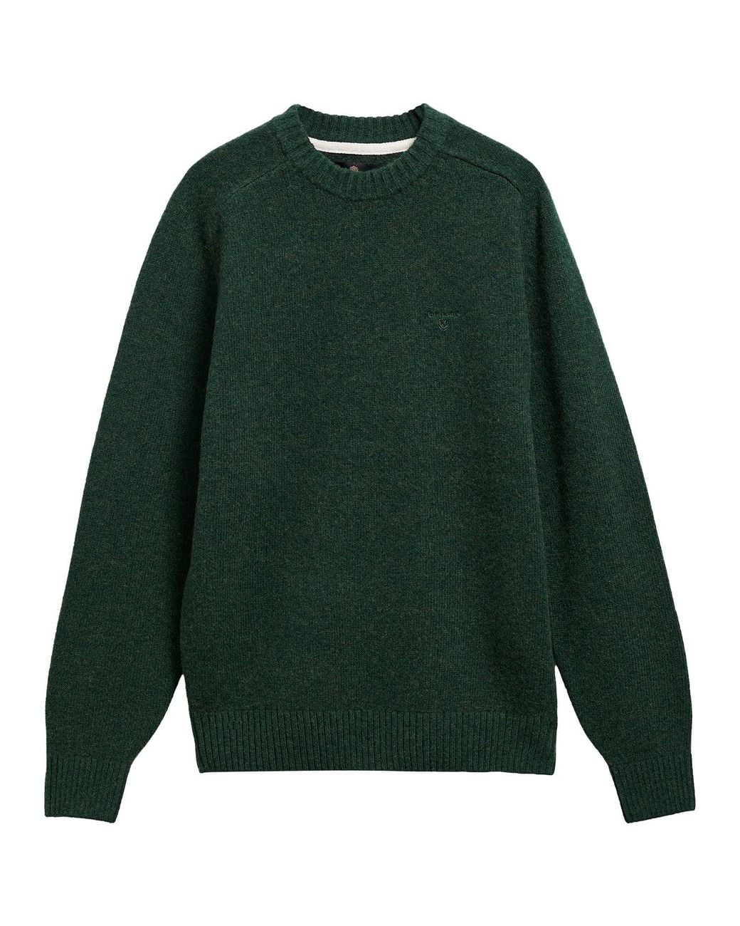 Barbour Green Newtown Crew Neck Jumper for men