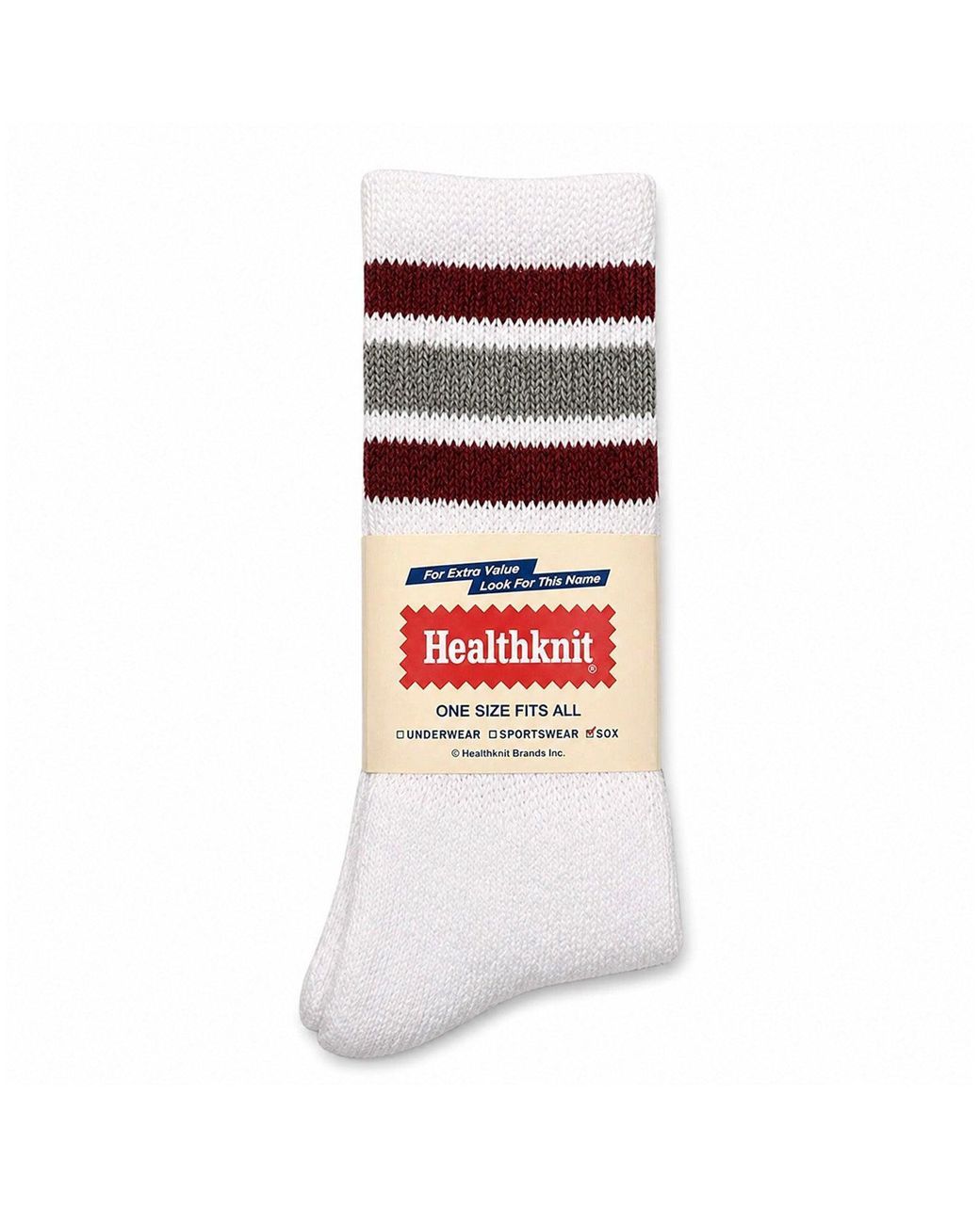 Healthknit Red Socks 3 Pack for men