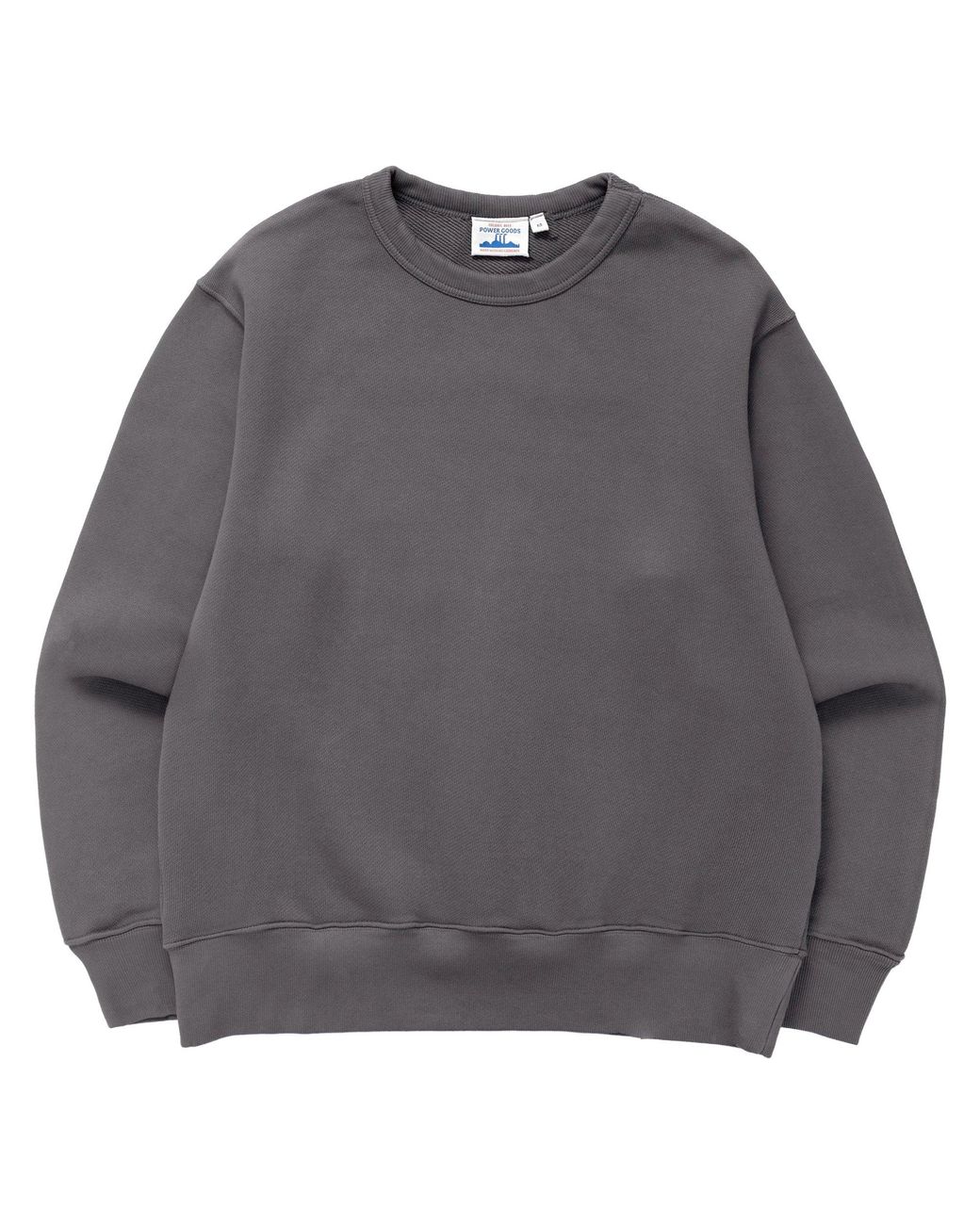 Power Goods Gray Loopback Crewneck for men