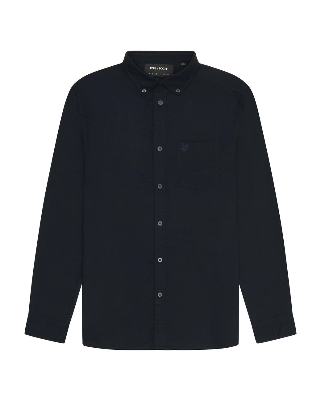 Lyle & Scott Blue Lyle & Scott Tonal Plain Oxford Shirt for men
