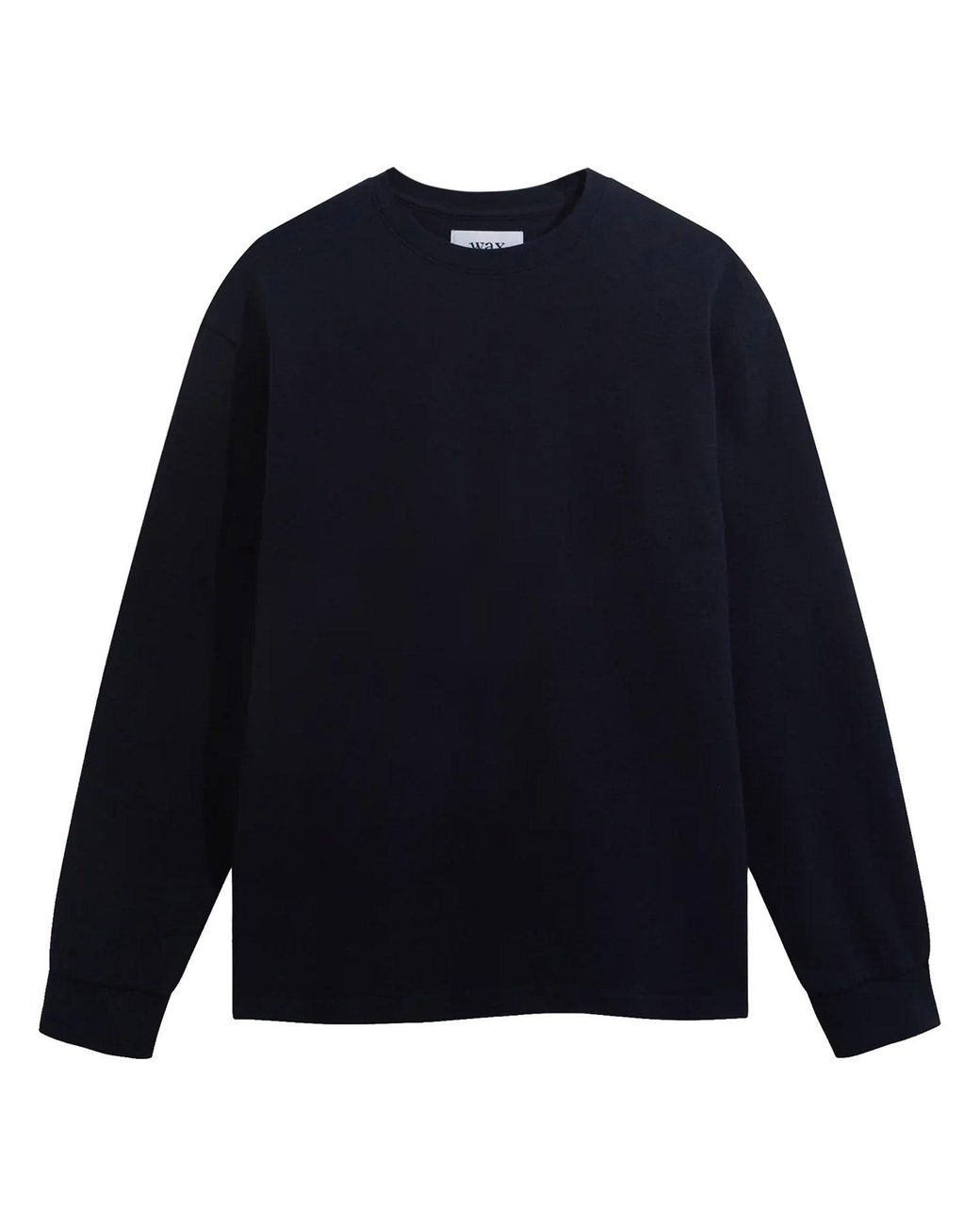 Wax London Blue Hayden Textured Long Sleeve T-Shirt for men