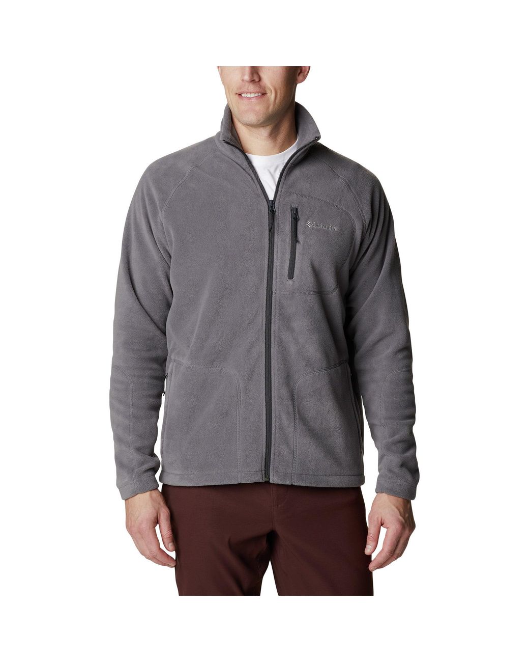 Columbia Gray Fast Trek Ii Full Zip Fleece for men