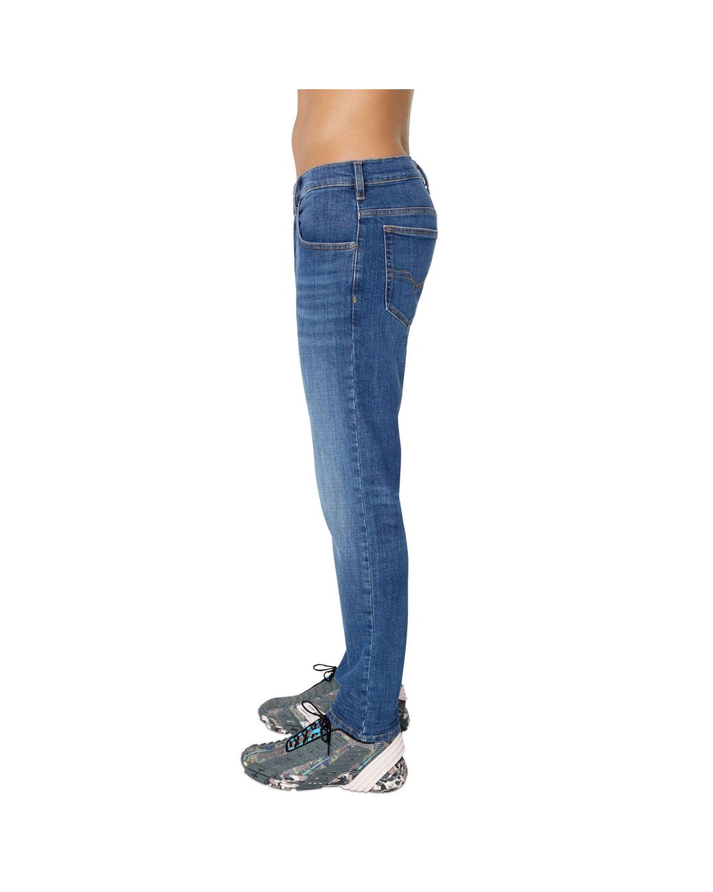 DIESEL Blue D-yennox 0ihar Tapered Fit Jeans Mid 32/30 for men