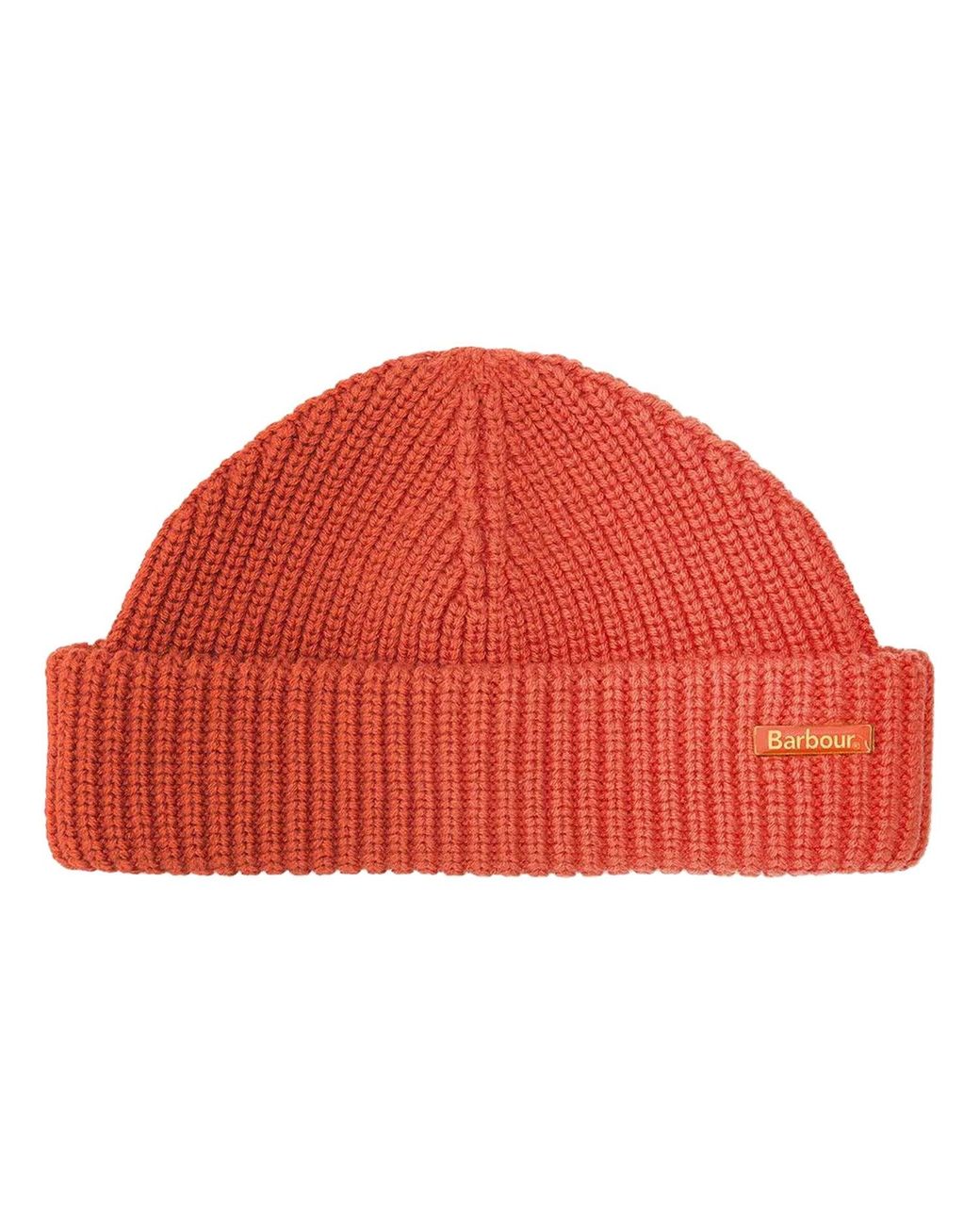 Barbour Red Mosely Fishermen Beanie for men
