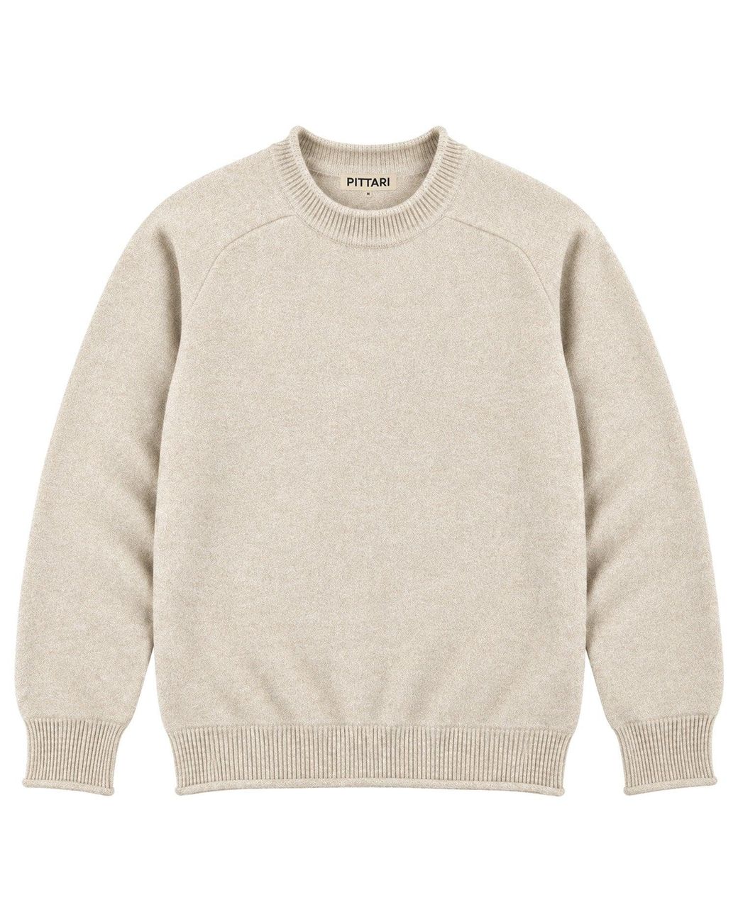 Pittari White Usk Lambswool Sweater for men